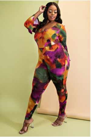 CLK74068-1CJS / JOSHUAUSA<br/>ZIP FRONT JUMPSUIT