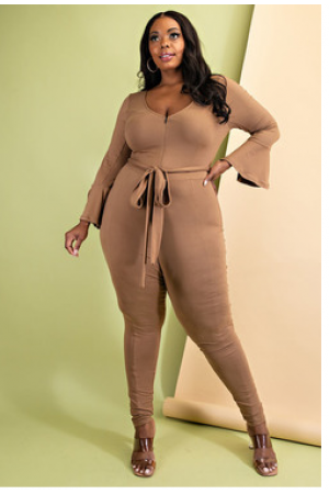 CLK74068CJS / JOSHUAUSA<br/>ZIP FRONT JUMPSUIT